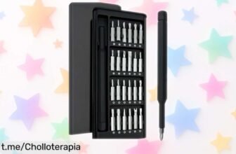 Kit de destornilladores mini con 24 puntas y estuche magnetizado a precio loco, la solución ideal para reparar móviles, gafas o relojes ¡No te lo puedes perder!