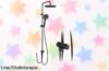 Kit de ducha con columna y cabezal redondo en acero inoxidable, ¡prepárate para disfrutar la lluvia en casa a un precio imbatible que no querrás dejar pasar!
