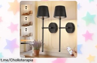 Lámpara LED de pared recargable Ketom: ilumina tu hogar con 3 tonos y mando a distancia, ¡un ofertón que no puedes dejar pasar para dar vida a tus espacios!