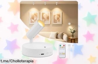 Lámpara LED inalámbrica Dehobo con control remoto, luz regulable y 20 horas de batería: aprovecha este ofertón que no querrás perderte y enciende tus espacios con estilo.