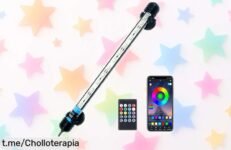 Lámpara LED sumergible VARMHUS que da vida a tus peces con colores infinitos y control remoto, chollo imperdible para iluminar tu acuario ¡No dejes pasar esta oportunidad única!