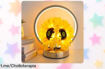 Lámpara de girasoles JHXLAMP recargable y táctil, el ofertón que ilumina tus momentos únicos ¡Aprovecha este chollo antes de que desaparezca!