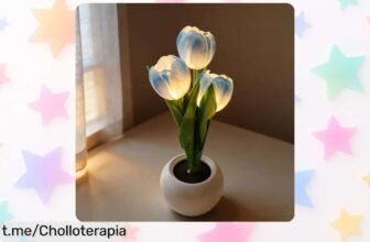 Lámpara de mesa Richaa con 3 tulipanes: crea un ambiente cálido a bajo precio y sorprende a quienes más quieres. ¡No te quedes sin esta oportunidad única!