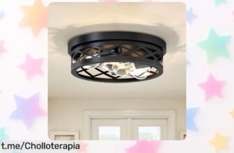 Lámpara de techo industrial LVWIT con 4 focos giratorios a un precio loco que iluminará tu hogar y alegrará tus días, no te lo pierdas, ¡hazte con ella ya!