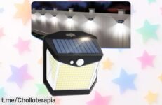 Lámpara solar Vanranger 248 LED que ilumina a saco tu jardín: ¡ofertón repentino para brillar donde quieras con sensor de movimiento y triple modo! Aprovecha esta oportunidad única.