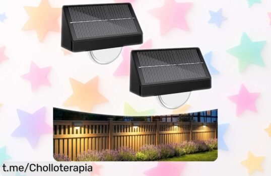 Lámparas solares Artrastar para jardín y balcón, iluminan con 8 colores y un descuentazo que alegrará tus noches a precio de risa; ¡hazte con ellas antes de que se agoten!