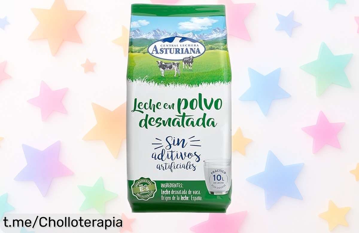 Leche en polvo desnatada CLA de 1kg para que tu peque crezca fuerte a un precio tirado, ¡aprovéchalo antes de que se acabe!