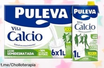 Leche semidesnatada Puleva Calcio en pack de 6 litros a precio rebajado: un super chollo para cuidar los huesos y disfrutar la calidad 100% española. ¡No te lo pierdas!