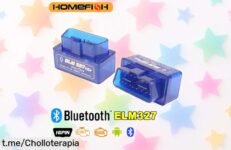 Lector de códigos OBD2 ELM327 V2.1 para coche, ¡fácil y rápido! Precio tirado y diagnóstico al instante, no dejes escapar esta oferta imperdible que hará brillar tu coche.