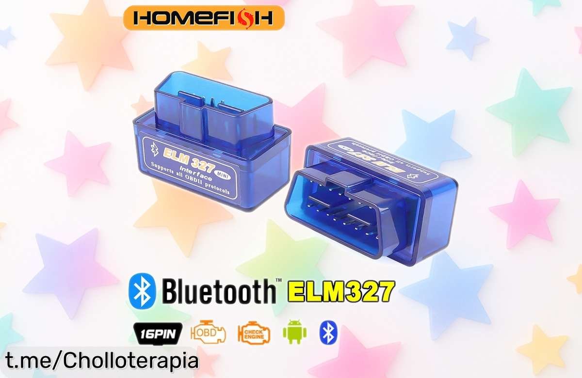 Lector de códigos OBD2 ELM327 V2.1 para coche, ¡fácil y rápido! Precio tirado y diagnóstico al instante, no dejes escapar esta oferta imperdible que hará brillar tu coche.