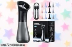 Limpiador de oídos Temodu con LED y 12 boquillas, ¡super chollo para una limpieza a fondo que te dejará orejas frescas! No dejes pasar esta oportunidad única.