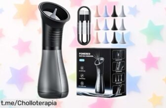 Limpiador de oídos Temodu con LED y 12 boquillas, ¡super chollo para una limpieza a fondo que te dejará orejas frescas! No dejes pasar esta oportunidad única.