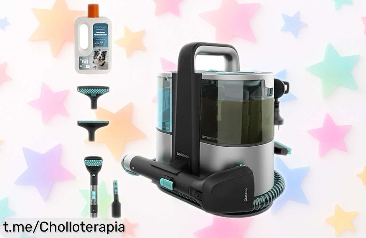 Limpiador y aspirador de tapicerías Cecotec Conga 4000, la limpieza que necesitas a un precio de risa. ¡Haz tu hogar brillar hoy mismo!