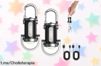 Linterna LED mini súper potente en pack de 2, resistente al agua y recargable: ¡ofertón que ilumina tu camino! ¿Te la vas a perder?