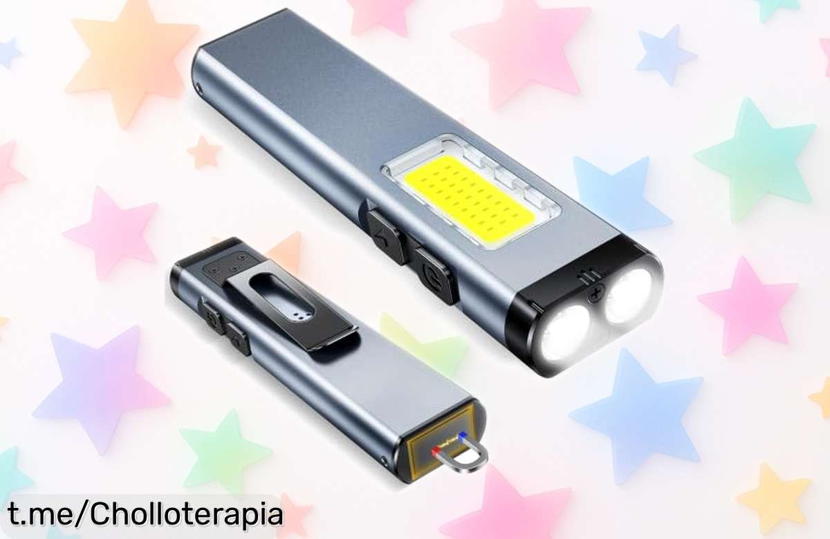 Linterna LED recargable ISEYOU con 800 lúmenes: ¡súper chollo, pequeña y potente! Ilumina tus aventuras y emergencias, no dejes escapar este precio regalado.