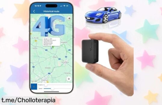 Localizador GPS 4G para coche con batería de hasta 60 días: ¡controla todo desde tu app y aprovecha este precio loco que no se repite!