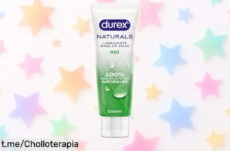 Lubricante 100% natural Durex Naturals H2O a precio de escándalo, cuida tu flora y suaviza todo: ¡no te lo puedes perder!