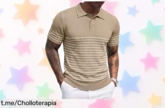 Luce increíble con el polo a rayas Coofandy, un chollo que le da un toque moderno a tu look ¡No dejes pasar esta oportunidad para brillar!