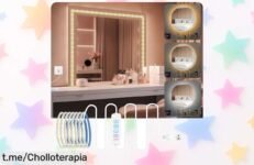 Luces LED para espejo URAQT de 2M con brillo ajustable a precio loco, transforma tu espacio y resalta tu belleza ¡Hazte con ellas antes que se agoten!