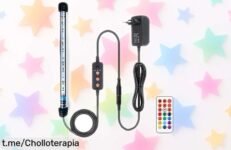 Luz LED VARMHUS para acuarios: dale un chispazo de color a tu tanque con 13 colores y mando, ¡nunca había sido tan fácil iluminar tus peces! ¡Aprovecha este precio de ganga ya!