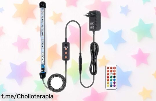 Luz LED VARMHUS para acuarios: dale un chispazo de color a tu tanque con 13 colores y mando, ¡nunca había sido tan fácil iluminar tus peces! ¡Aprovecha este precio de ganga ya!