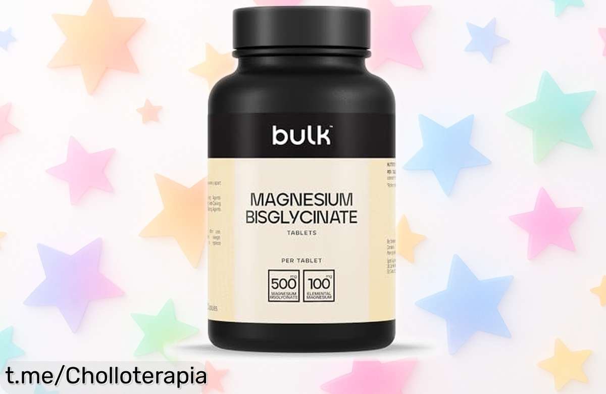 Magnesio glicinato Bulk en 180 compis veganos para músculos fuertes y noches reparadoras, ¡nunca visto a este precio! No dejes pasar esta oportunidad única.