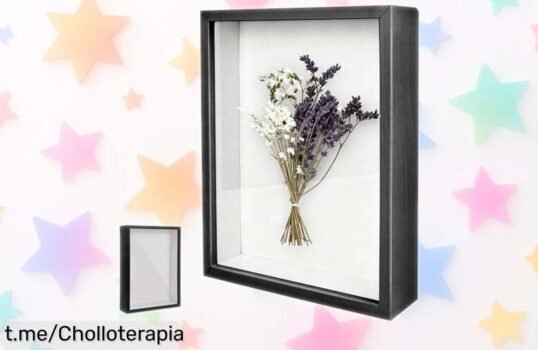 Marco de fotos 3D profundo que transforma tus recuerdos en arte: ¡ofertón irrepetible para darle vida a tu hogar! No dejes pasar esta oportunidad única.
