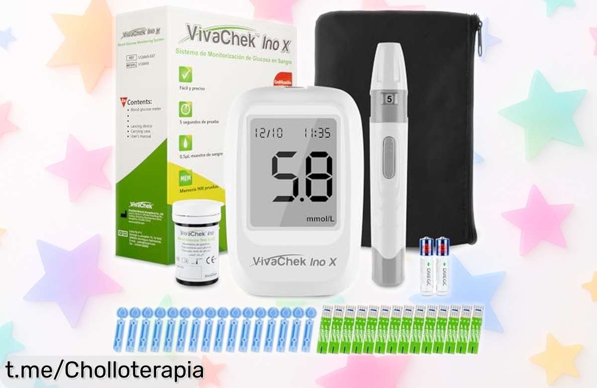 Medidor de glucosa VivaChek Ino X: Resultados rápidos y super chollo para cuidar tu salud sin gastar un céntimo más. ¡Apúrate, esta oferta vuela!