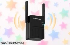 Mejora tu conexión a internet con el repetidor WiFi COMFAST AC1200, sube la velocidad y di adiós a las caídas; ¡no dejes escapar este precio loco que transporta tus emociones!