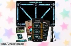 Mejora tu juego con esta alfombra de entrenamiento de fútbol y vídeos incluidos; ¡prepararte como un pro nunca había sido tan fácil ni tan barato!