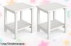 Mesa auxiliar Garvee estilo Adirondack para exterior, pack de 2 con doble estante a un precio increíble que trae alegría y color a tu jardín en un abrir y cerrar de ojos.