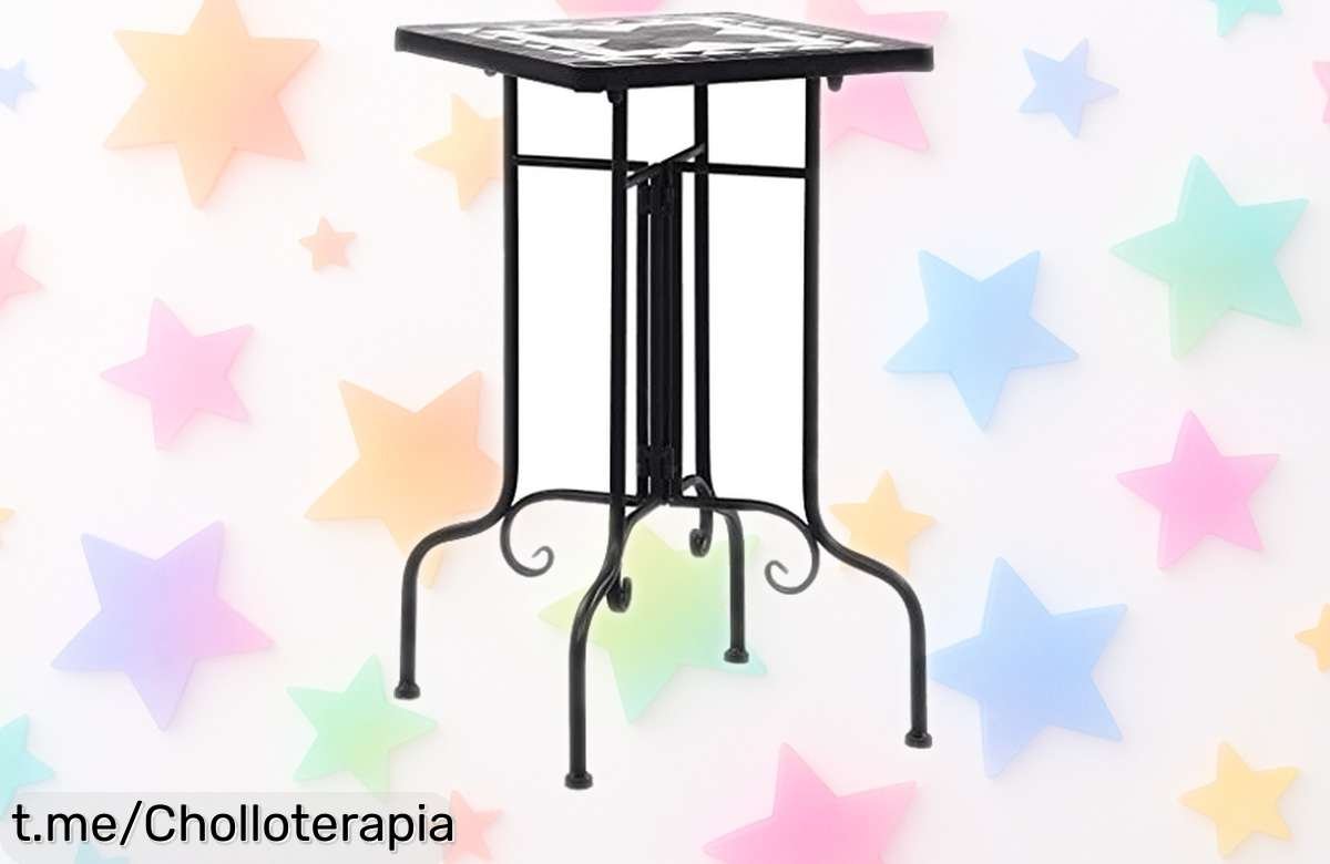 Mesa bistró de mosaico vidaXL: la calidad que buscas a un precio increíble, dale carácter a tu terraza ¡aprovecha esta oferta única y mejora tu jardín hoy mismo!