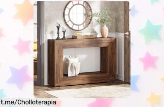 Mesa consola Tribesigns, el mueble rústico que transforma tu hogar a un precio de locura. No te lo pierdas, ¡es tu oportunidad para dar ese toque vintage!