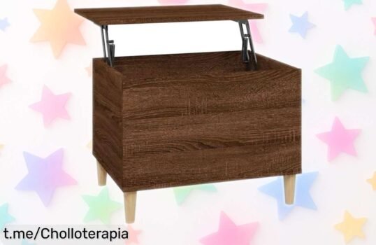 Mesa de centro elevable vidaXL con compartimento secreto, perfectas cenas y trabajar en el sofá: ¡nuevo precio loco que no puedes dejar pasar! Haz tu salón brillar ya.