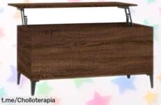 Mesa de centro elevable vidaXL, el ofertón que no pensabas encontrar: renueva tu salón con estilo y guarda todo lo que quieras ¡no te quedes sin ella!