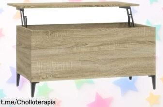 Mesa de centro vidaXL con tapa elevable y espacio secreto a un precio rebajado que te encantará, ¡aprovéchalo antes de que se agote!