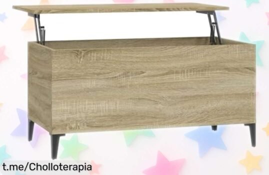 Mesa de centro vidaXL con tapa elevable y espacio secreto a un precio rebajado que te encantará, ¡aprovéchalo antes de que se agote!