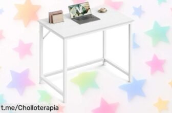 Mesa de oficina VASAGLE LWD038W44, perfecta para teletrabajo, ahora a un precio de ganga y lista en minutos. ¡No te quedes sin la tuya y dale vida a tu espacio hoy!
