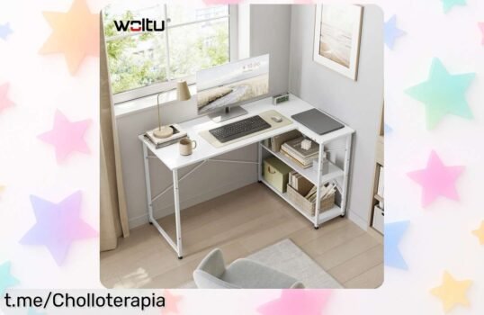 Mesa en L WOLTU para ordenador: un chollazo que revienta precios y convierte cualquier rincón en tu espacio ideal para currar sin líos, ¡aprópiate de esta oferta antes que se agote!