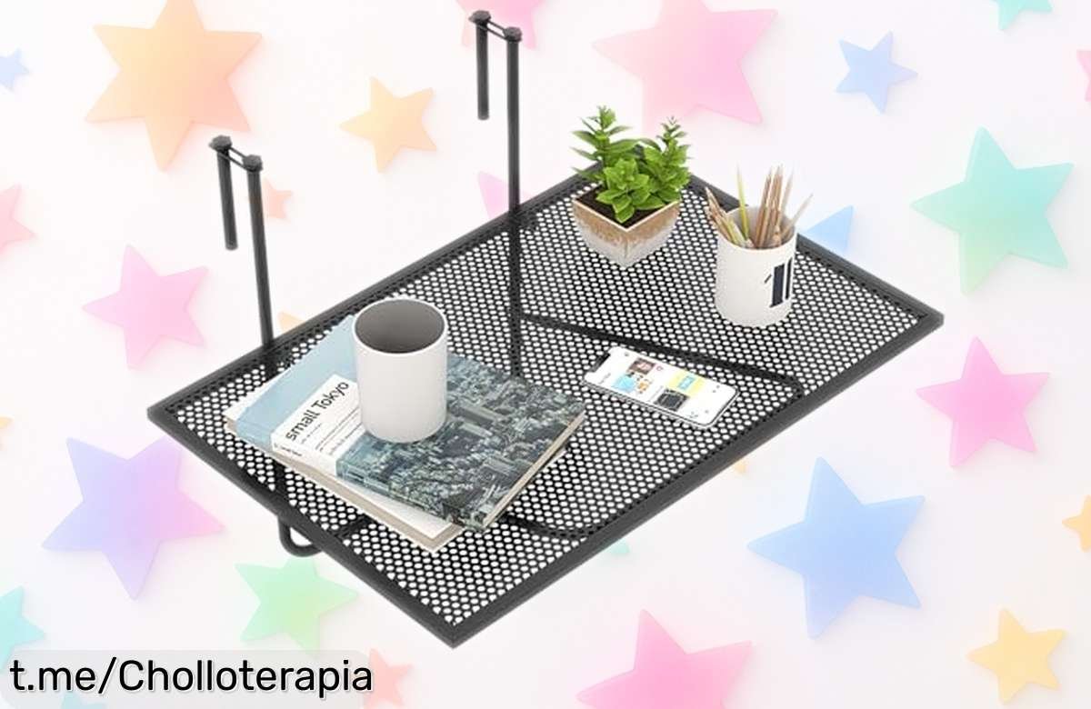 Mesa plegable para balcón GIANTEX a precio loco: aprovecha ese rinconcito, aguanta lo que quieras y disfruta como nunca ¡No dejes escapar este ofertón!