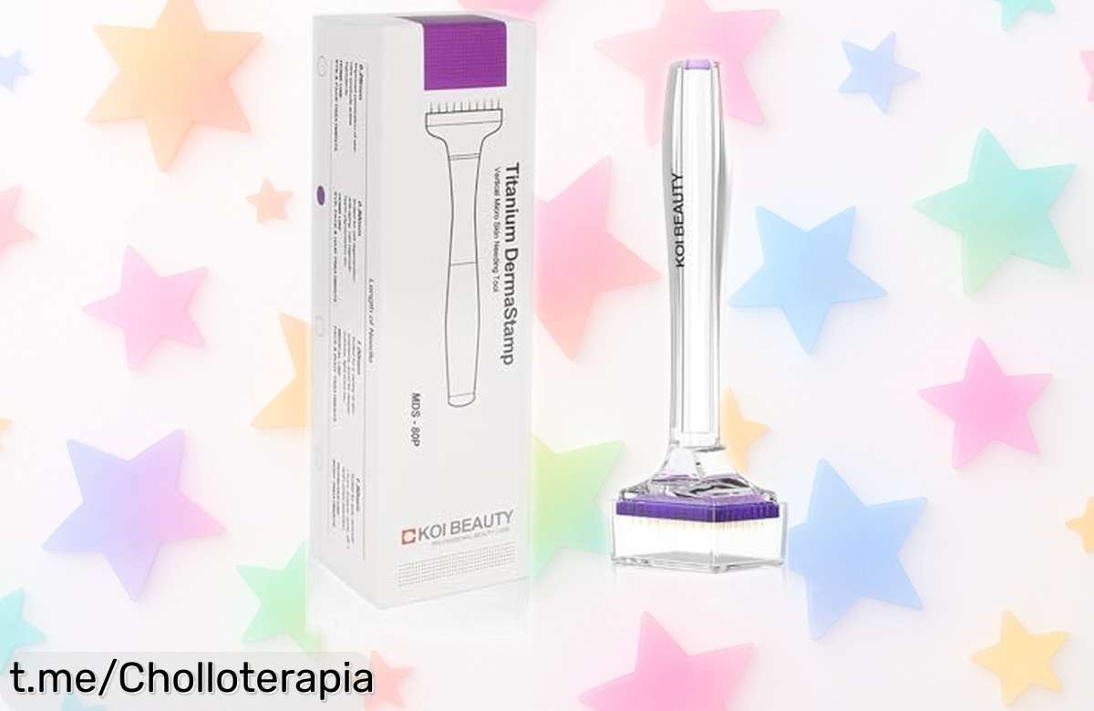 Microneedling stamp Koi Beauty para potenciar tu piel y barba, ¡aprovecha este ofertón que hará sentirte increíble por un precio nunca visto!