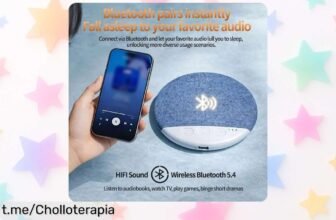 Mini altavoz bluetooth ultra fino para dormir con sonidos relajantes a un precio increíble que hará de tus noches un momento mágico y lleno de paz. ¡No te quedes sin el tuyo!