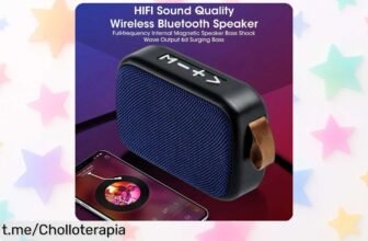 Mini altavoz inalámbrico portátil con subwoofer para exteriores, ahora a precio increíble; ¡disfruta de la música donde quieras y no te pierdas ningún momento divertido!