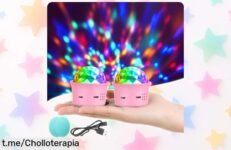 Mini bolas de discoteca URAQT en pack de 2 a precio loco, da vida y color a cualquier fiesta al ritmo de tu música. ¡Hazte con ellas antes que se acaben y vive la diversión ahora mismo!