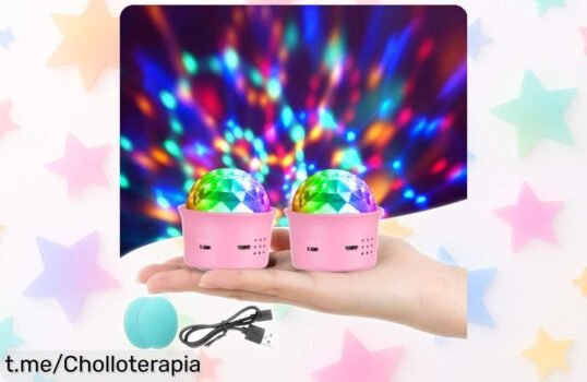 Mini bolas de discoteca URAQT en pack de 2 a precio loco, da vida y color a cualquier fiesta al ritmo de tu música. ¡Hazte con ellas antes que se acaben y vive la diversión ahora mismo!
