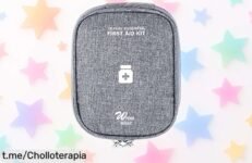 Mini bolsa de primeros auxilios FuninCrea con triple compartimento, ¡organiza tu salud en cualquier viaje a un precio increíble que no podrás dejar escapar!
