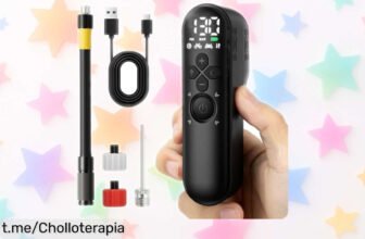 Mini bomba eléctrica GPUTEK que infla tu bici en minutos y se apaga sola, ¡super chollo con este gadget práctico! No te lo pierdas, es la oportunidad perfecta para estar siempre listo.