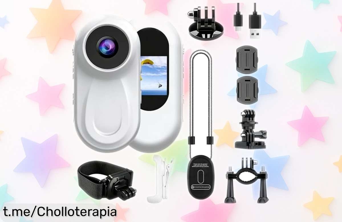 Mini cámara deportiva OBEST con visión 360: ¡ofertón único para grabar tus aventuras bajo cualquier luz! Aprovecha este chollo y captura cada momento emocionante ahora mismo.