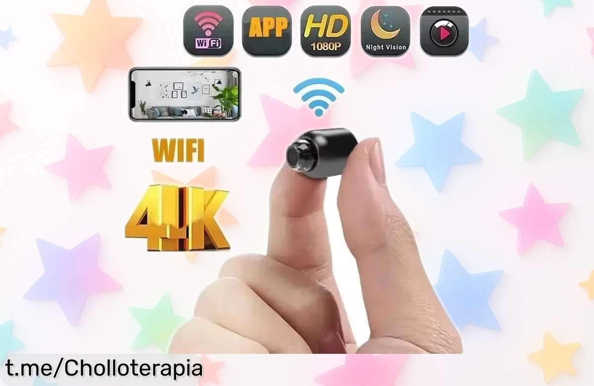 Mini cámara portátil con visión nocturna y detección de movimiento a un precio loco, controla lo que más quieres sin complicaciones y aprovecha este super chollo antes de quedarte sin ella.