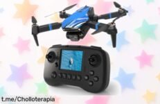 Mini dron con cámara 4K que vuela sin móvil y hace flips 3D, ¡temporada de chollo! Llévatelo ahora y sorpréndete volando como nunca antes.